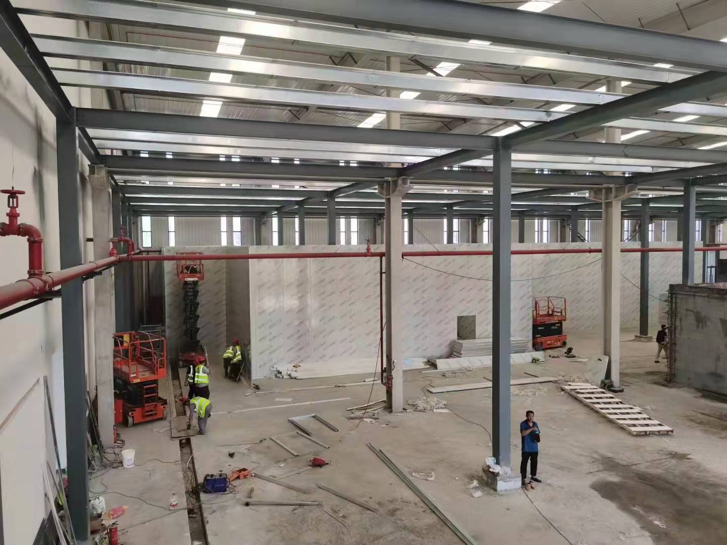 半導體凈化車間裝修施工圖片