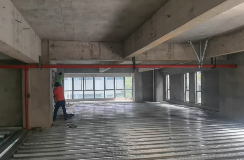 鋼結(jié)構(gòu)夾層樓承板鋪設(shè)施工 鋼結(jié)構(gòu)夾層樓承板鋪設(shè)施工