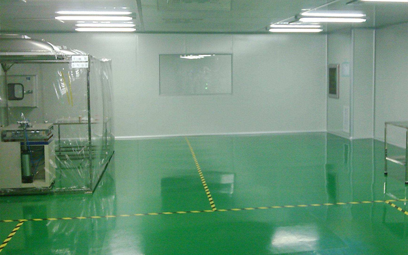 上海凈化車間裝修環氧地坪施工圖片