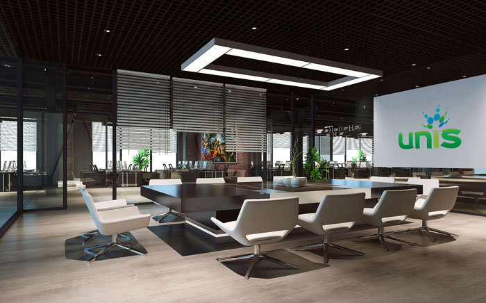 工業風會議室裝修效果圖